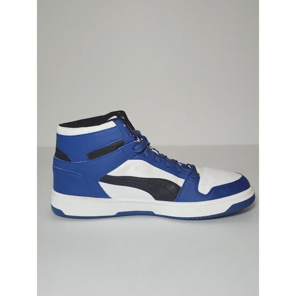 Puma Men’s Rebound Layup High Top Sneakers SoftFoam Blue White 14 Streetwear main image 4